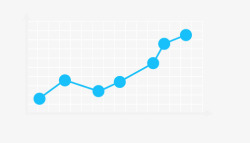 数据分析趋势图折线图高清图片