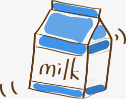 儿童牛奶牛奶矢量图高清图片