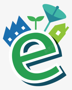 绿色健康E网络生活图素材