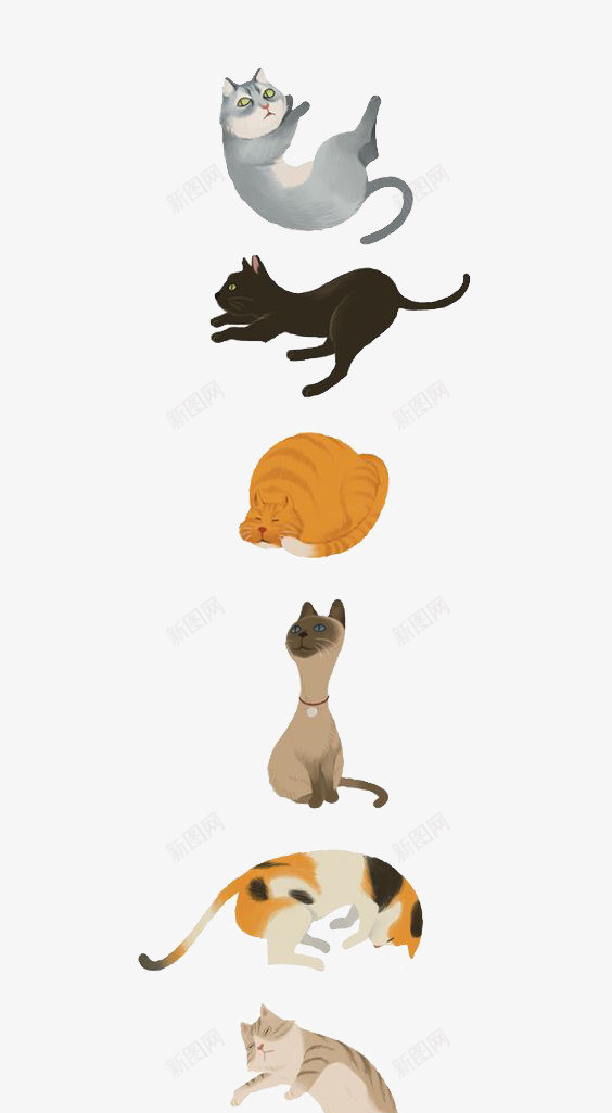 猫png免抠素材_88icon https://88icon.com 动物 卡通 可爱 宠物 手绘 插画 文艺 清新 猫