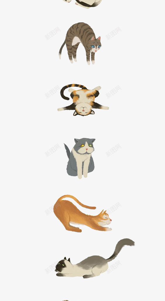 猫png免抠素材_88icon https://88icon.com 动物 卡通 可爱 宠物 手绘 插画 文艺 清新 猫