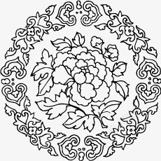 中国风花纹底纹png免抠素材_88icon https://88icon.com 中国风 中式花纹 传统素材 古代纹饰 图形 图案 圆形花纹 花卉