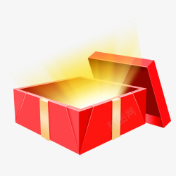 发光的爱心礼盒神秘发光礼盒高清图片
