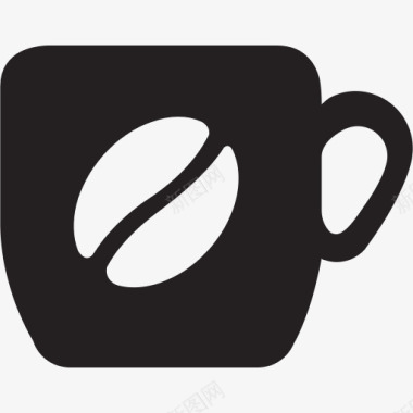 咖啡杯喝热早上好茶设施固体图标图标
