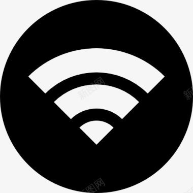 WiFi标志一圈图标图标