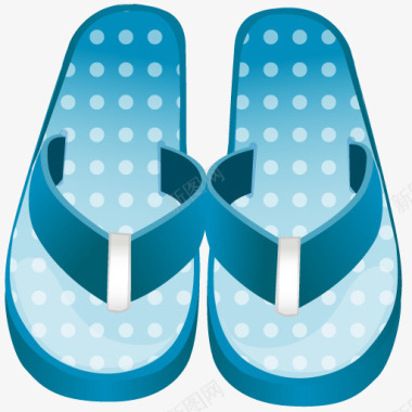 Slipper拖鞋拖鞋翻转失败summerblueicons图标图标