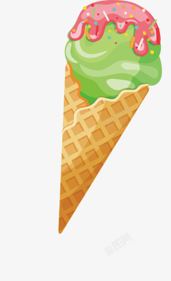 奶油冰淇淋甜品果酱冰淇淋高清图片