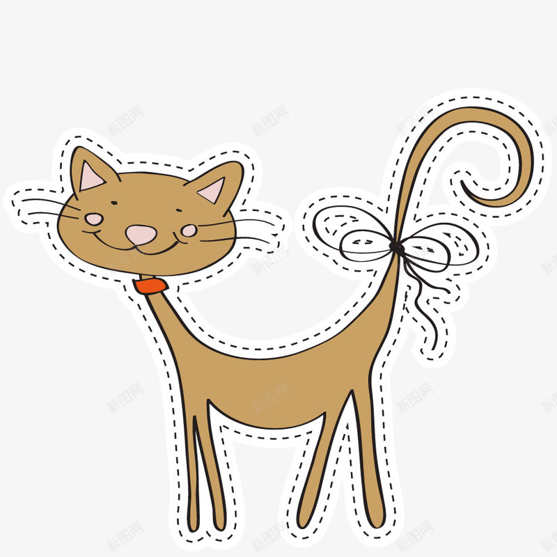 宠物猫咪png免抠素材_88icon https://88icon.com 动物 印花贴图 小花猫 形状 手绘 模型 贴画