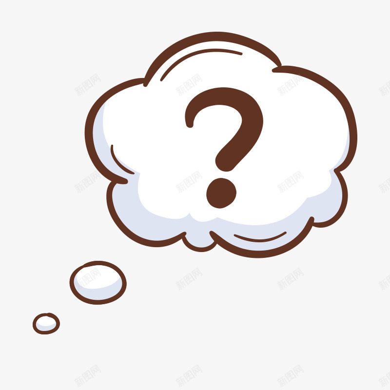 可爱卡通问号云朵png免抠素材_88icon https://88icon.com 云朵 卡通 可爱 打问号 问号