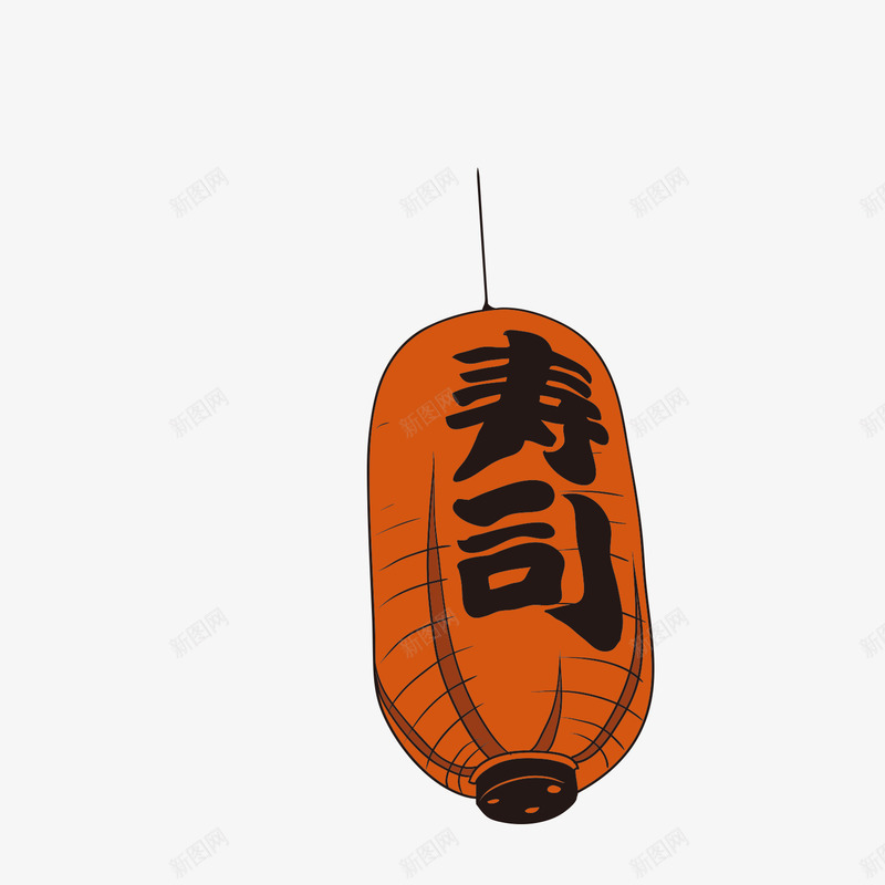 红色日式海报png免抠素材_88icon https://88icon.com 和风 日式 日式风格 日本 日本风 海报 素材