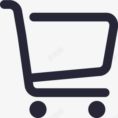 开心购物icon购物车矢量图图标图标