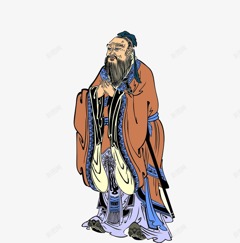 孔子图案png免抠素材_88icon https://88icon.com 古人 古人画像 孔子 尊贤 教育者 敬老尊贤 画像