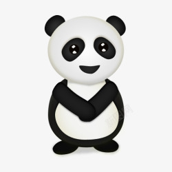 熊猫反式可爱的小动物素材