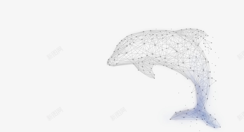 海豚高科技点线面线条psd免抠素材_88icon https://88icon.com 前沿 抽象鱼类 数字 智能 未来高科技 海豚 点线面 科学 科技 科技点线几何 线条 细线 鱼类