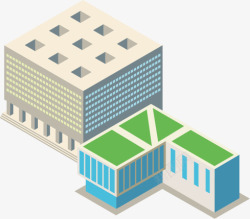 建筑高楼城镇都市地产矢量图素材