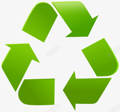 回收利用环保回收箭头图标图标