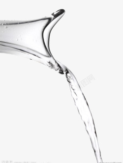 矢量泉水透明水柱摄影高清图片