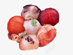 三文鱼海鲜刺身寿司素材