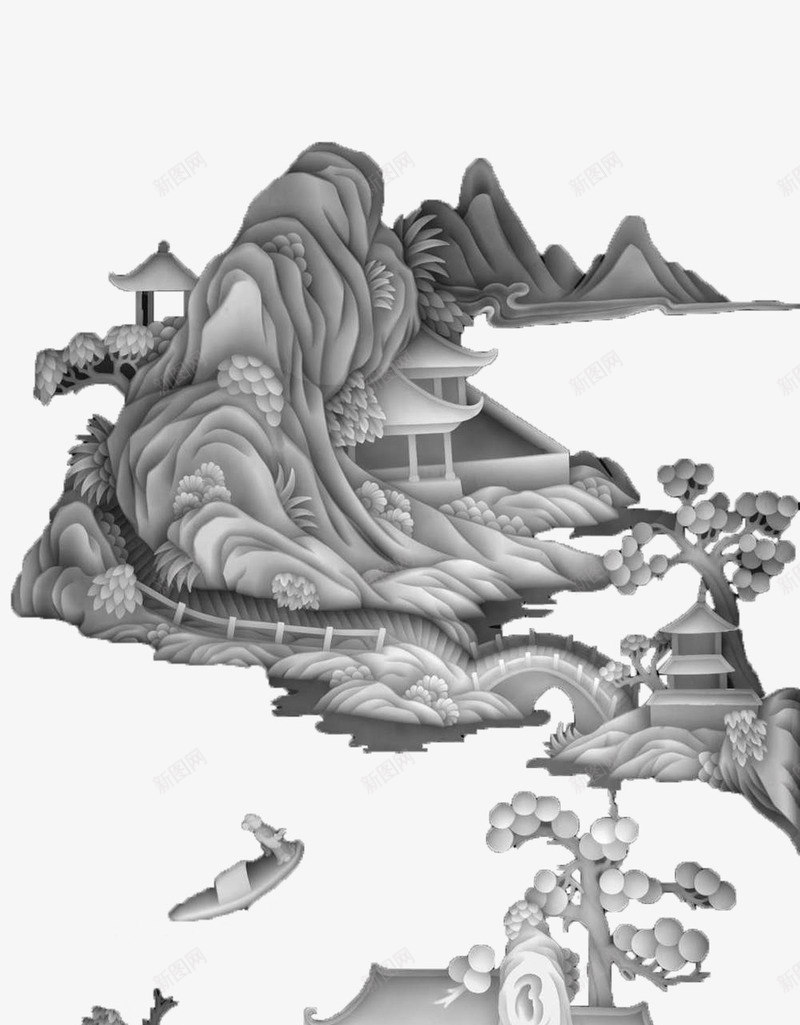 卡通山脉画png免抠素材_88icon https://88icon.com 中国风 中国风山脉 卡通 山脉 文艺