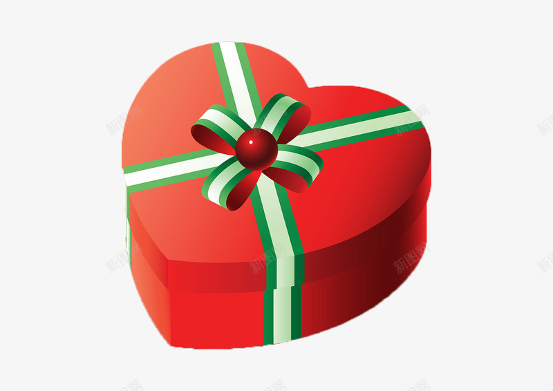 心形礼盒卡通图png免抠素材_88icon https://88icon.com 包装 圣诞节 心形 情人节 礼物