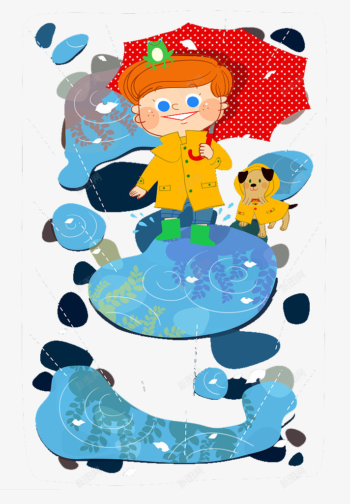 下雨走在路上的小男孩png免抠素材_88icon https://88icon.com 下雨 卡通人物走路 卡通插图 可爱 小狗 小男孩 走在路上 雨滴
