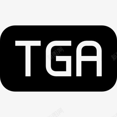 TGA文件圆角矩形黑色界面符号图标图标