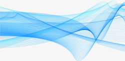 抽象波纹蓝色科技线条背景高清图片