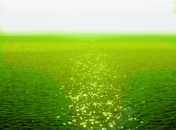 绿色波纹湖水实物素材