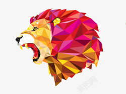 彩色狮子头彩色狮子头凶猛侧面高清图片