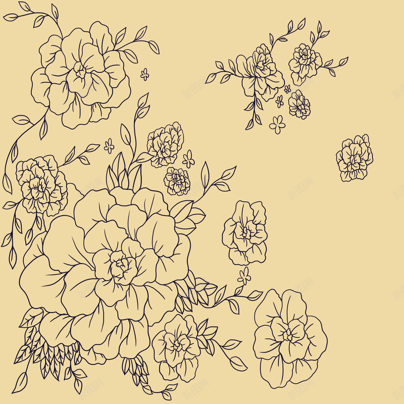 图案彩印花边A160psd免抠素材_88icon https://88icon.com 两色 二色 包装 单线 单色 印花 唯美 图案 布艺 床单 彩绘 手绘 浪漫 清新 玻璃 瓷器 白色 窗帘 简单 纯白 纯色 线条 色块 花好月圆 花开富贵 花纹 花边 装饰 透明 雕花 餐具 黑白