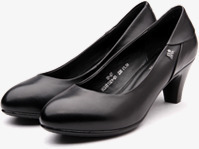 黑色简约春季女士皮鞋素材