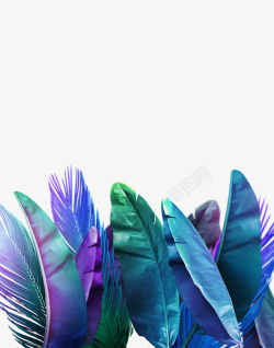 文艺清新花草花环海报装饰素材