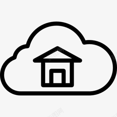 住宅房子云图标图标