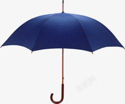 蓝色雨伞的光棍节素材