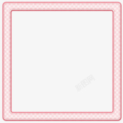 粉色正方形斜纹边框素材