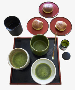 日式茶具组合素材