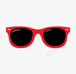 矢量眼镜框红色眼镜墨镜高清图片