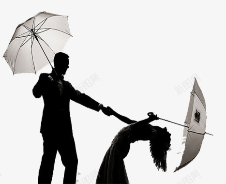 雨中情侣跳舞图标图标
