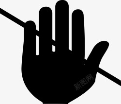 禁止靠近禁止标语禁止手势矢量图图标高清图片
