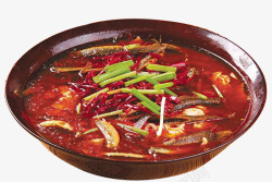 红油火锅鳝鱼素材