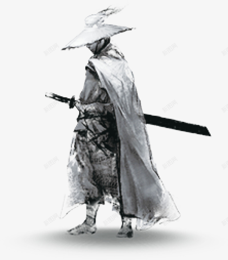 中国风侠客001png免抠素材_88icon https://88icon.com 中国风 人物 侠客 侠客水墨画 剑 古代人物 水墨 背剑 舞剑