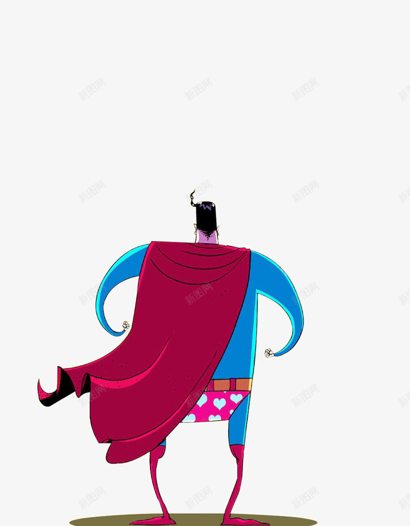 创意手绘动漫人物超人的背影png免抠素材_88icon https://88icon.com 创意 漫人 背影 超人