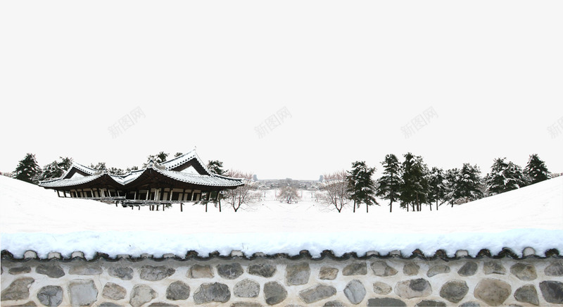 古镇积雪背景png免抠素材_88icon https://88icon.com 冬天 古城 古镇封面 大雪 积雪