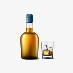 白酒瓶威士忌酒瓶矢量图高清图片