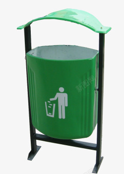 城市绿色智能回收垃圾桶素材