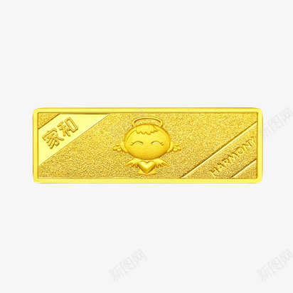 周大福家和金条png免抠素材_88icon https://88icon.com 产品实物 周大福 家和 金条 金钞 黄金