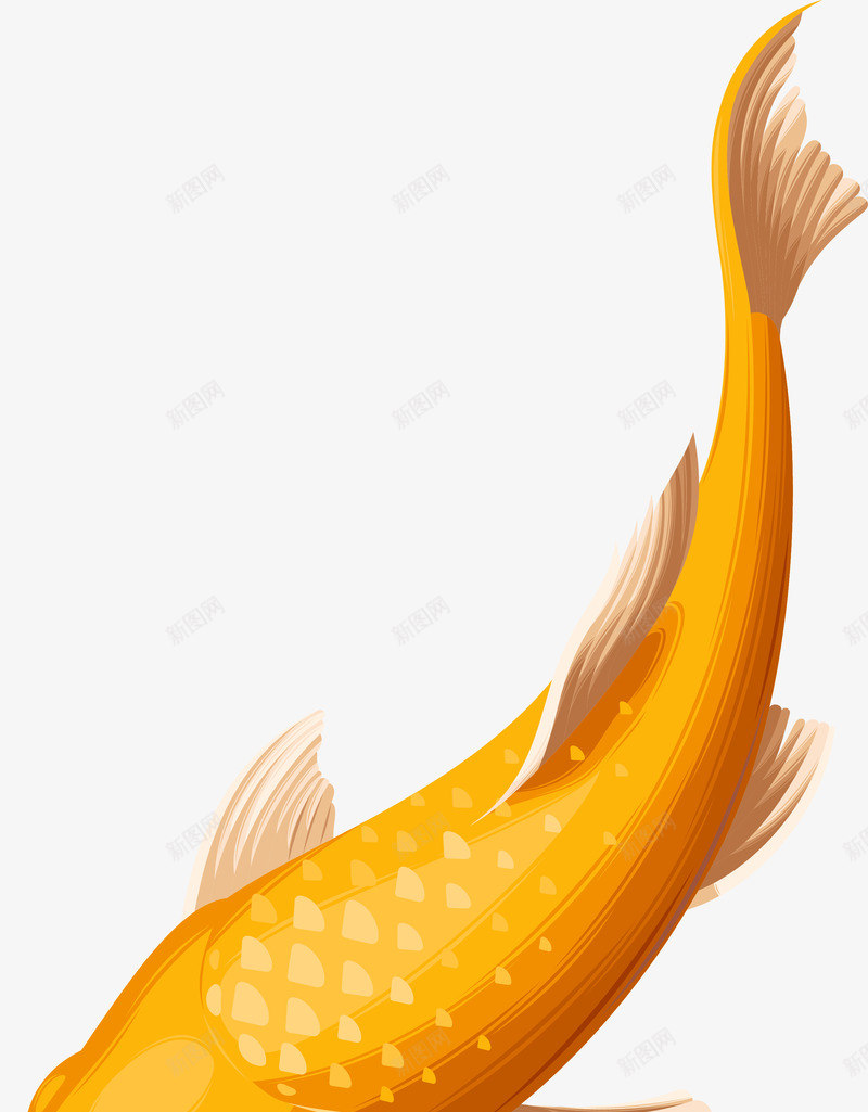 创意黄色鲤鱼图png免抠素材_88icon https://88icon.com 创意 卡通 可爱 好运锦鲤 手绘 日本锦鲤 海洋 海洋生物 海鲜 矢量动物 立体 锦鲤 鱼 鲤鱼