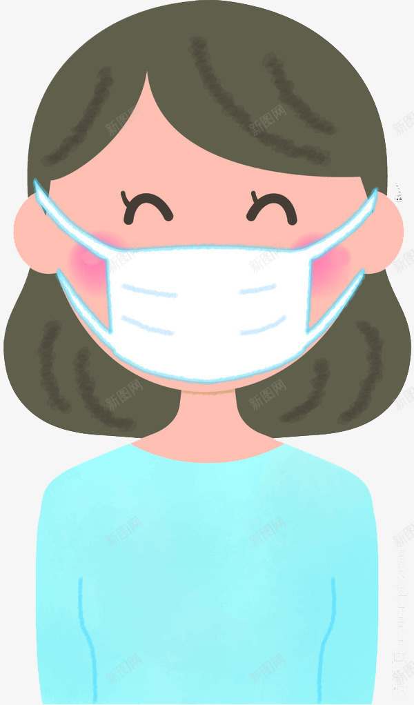 戴口罩的女孩png免抠素材_88icon https://88icon.com 卡通 卫生 口罩 安全 带口罩的人 手绘 过滤 阻碍 预防