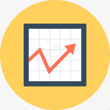 矢量统计分析图标图标