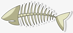 密集鱼骨头卡通素材